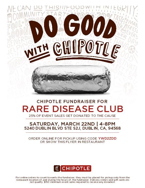 Chipotle fundraiser poster