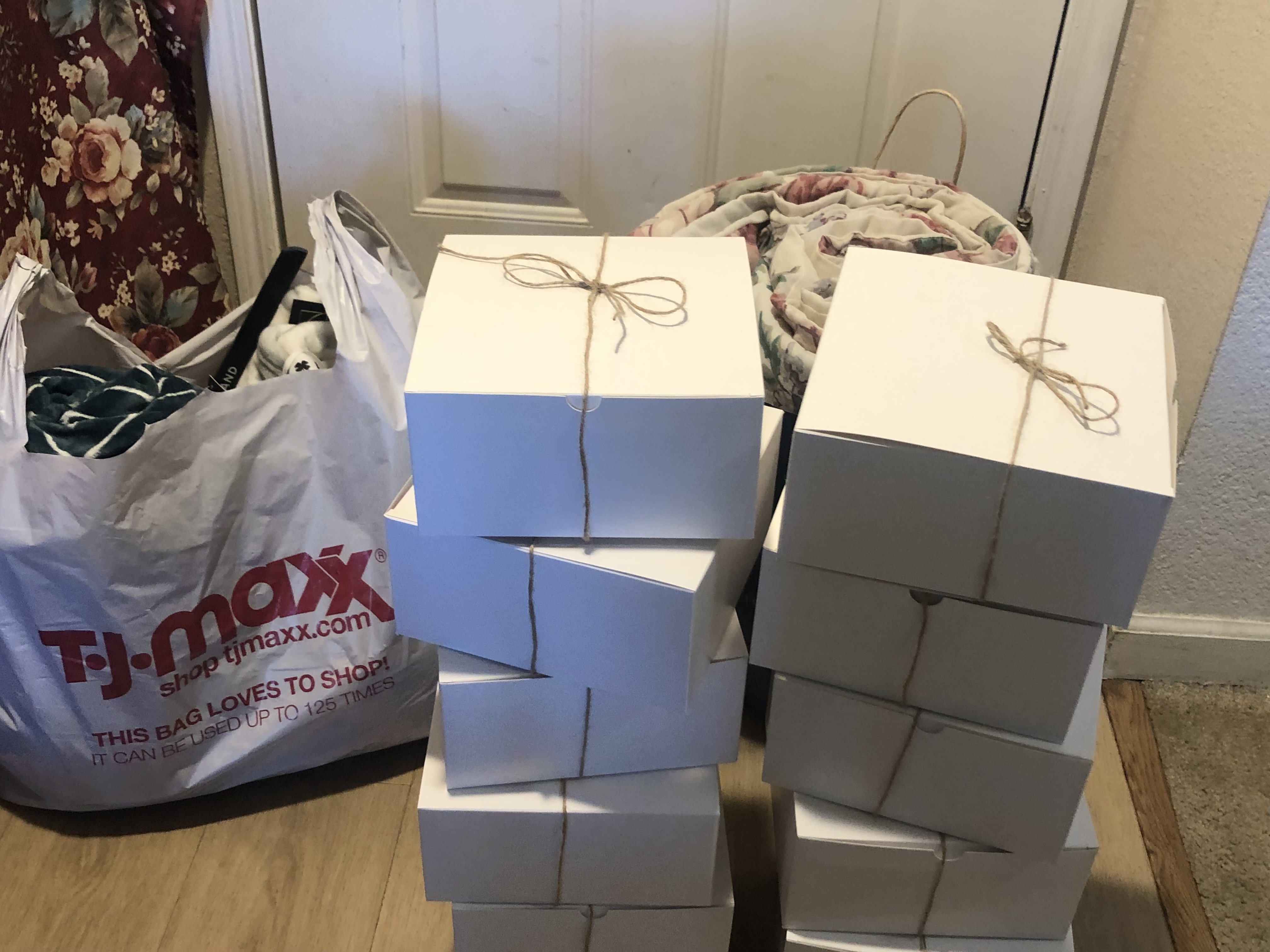Holiday care package and blanket drive