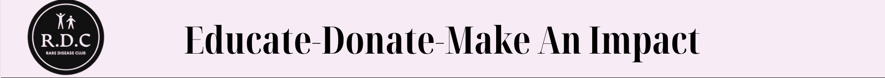 Educate Donate Motto