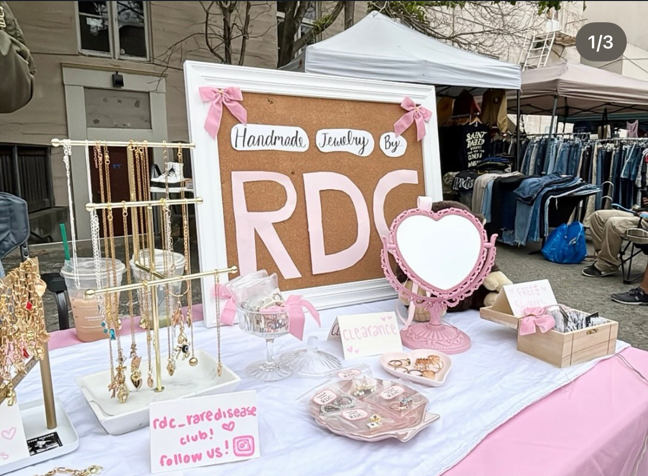 Rare Gems jewelry booth setup